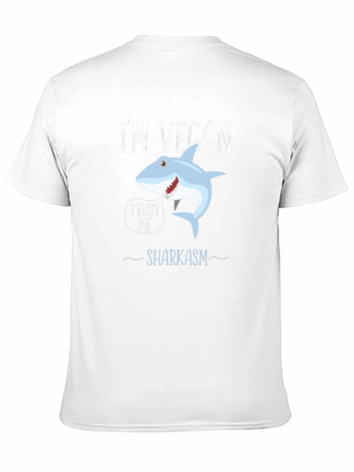 Vegan Shark T-Shirt - Funny Sharkasm Tee