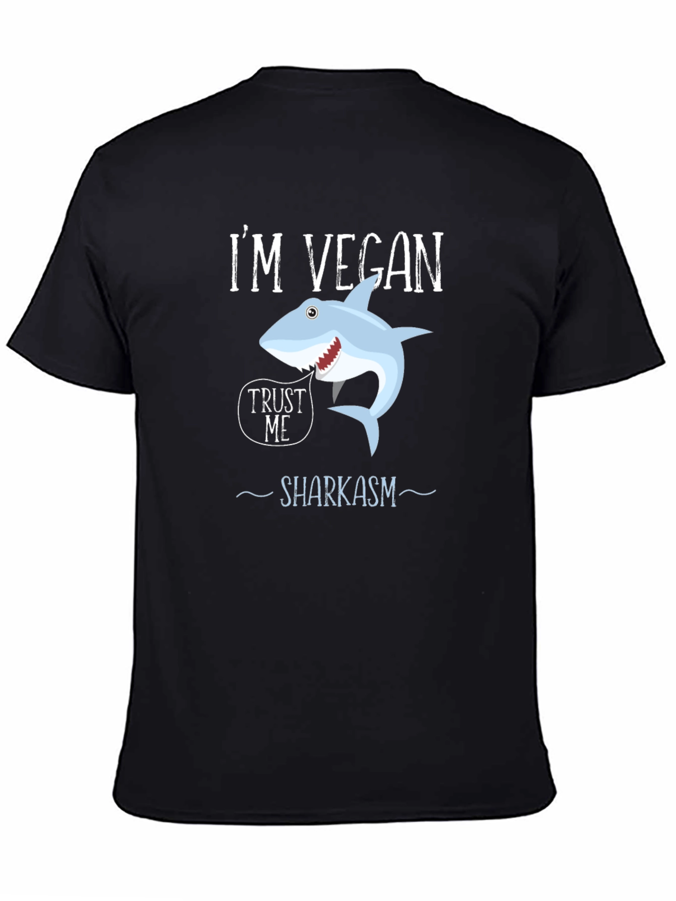 Vegan Shark T-Shirt - Funny Sharkasm Tee