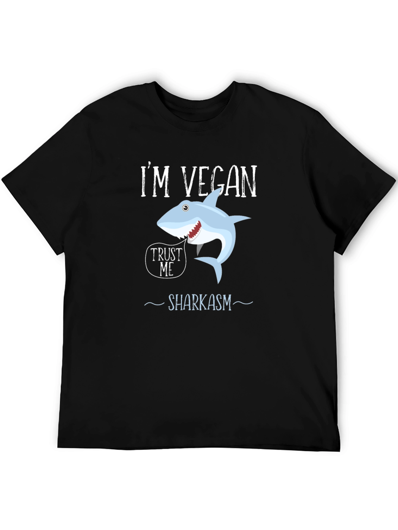 Vegan Shark T-Shirt - Funny Sharkasm Tee