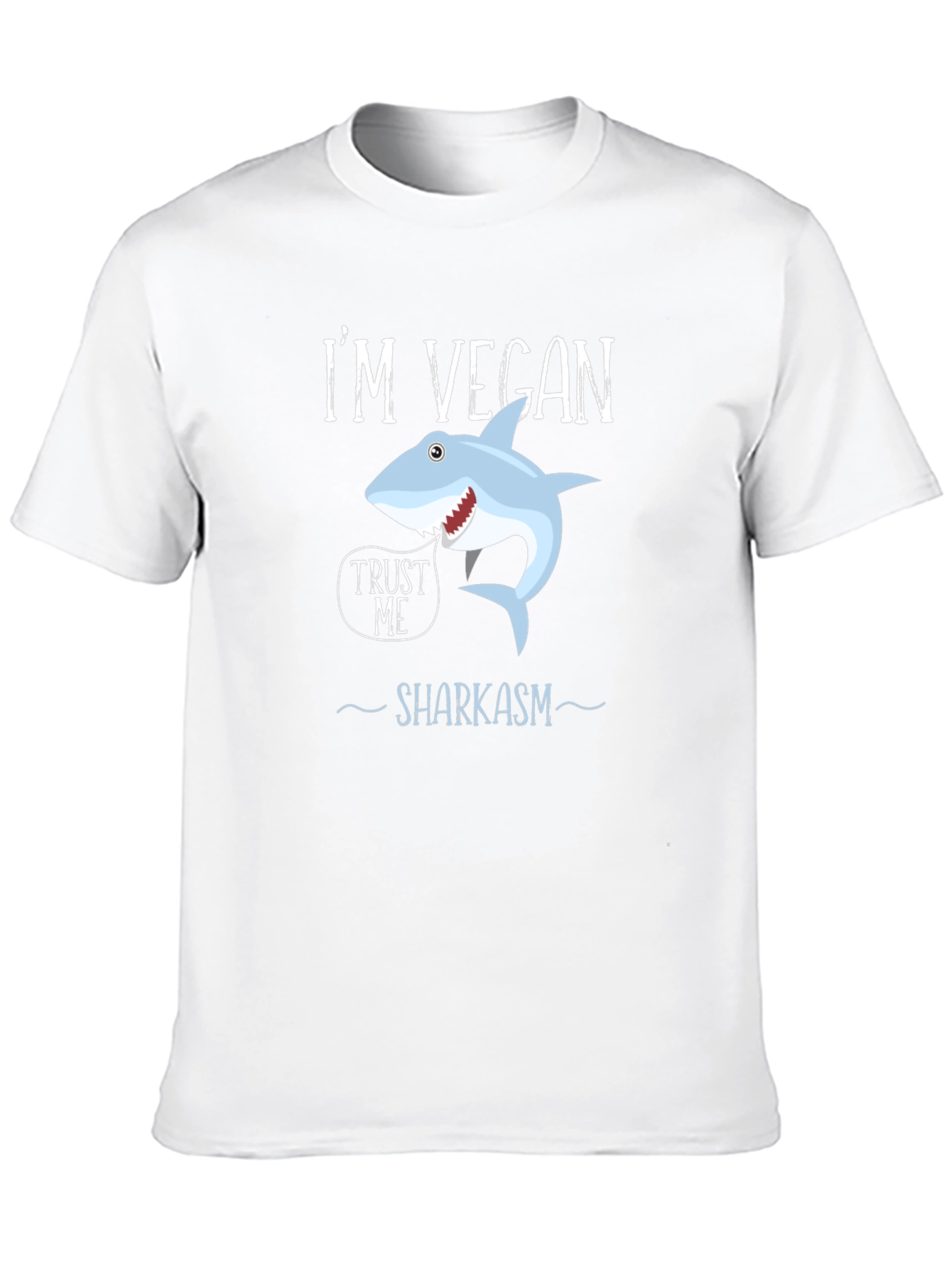 Vegan Shark T-Shirt - Funny Sharkasm Tee