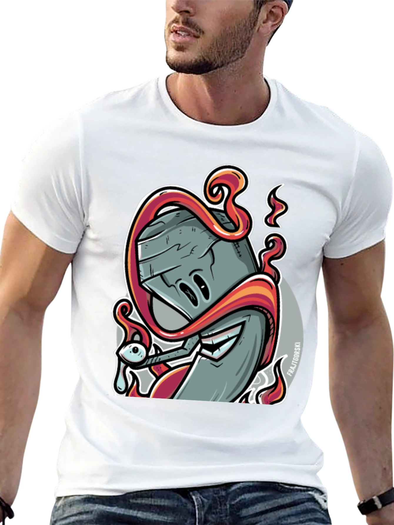 Spray Paint Graphic Tee - Urban Style