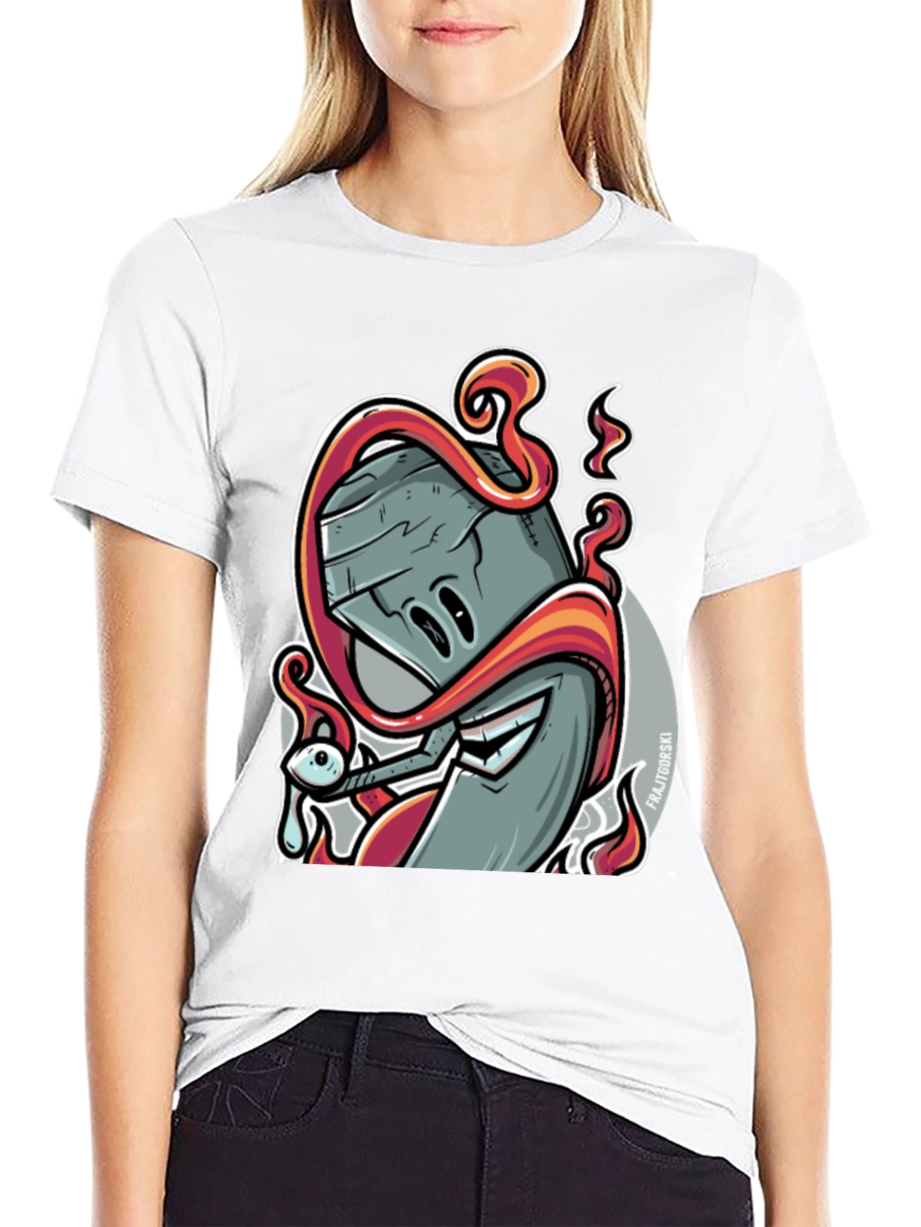 Spray Paint Graphic Tee - Urban Style