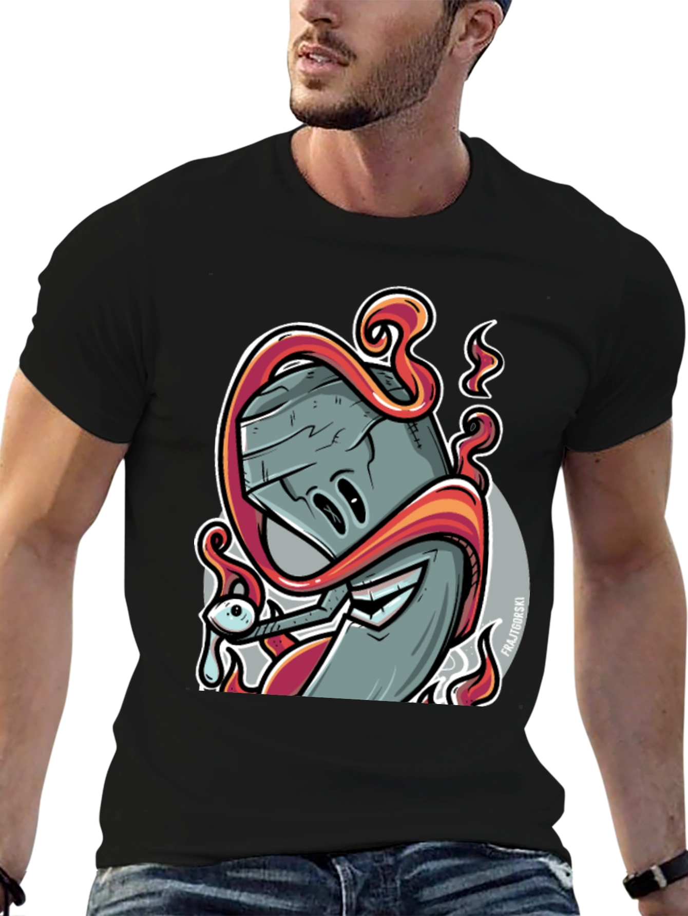 Spray Paint Graphic Tee - Urban Style