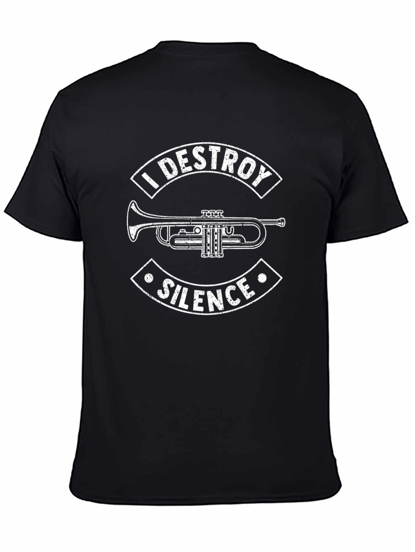 I Destroy Silence Trumpet T-Shirt - Musician Tee