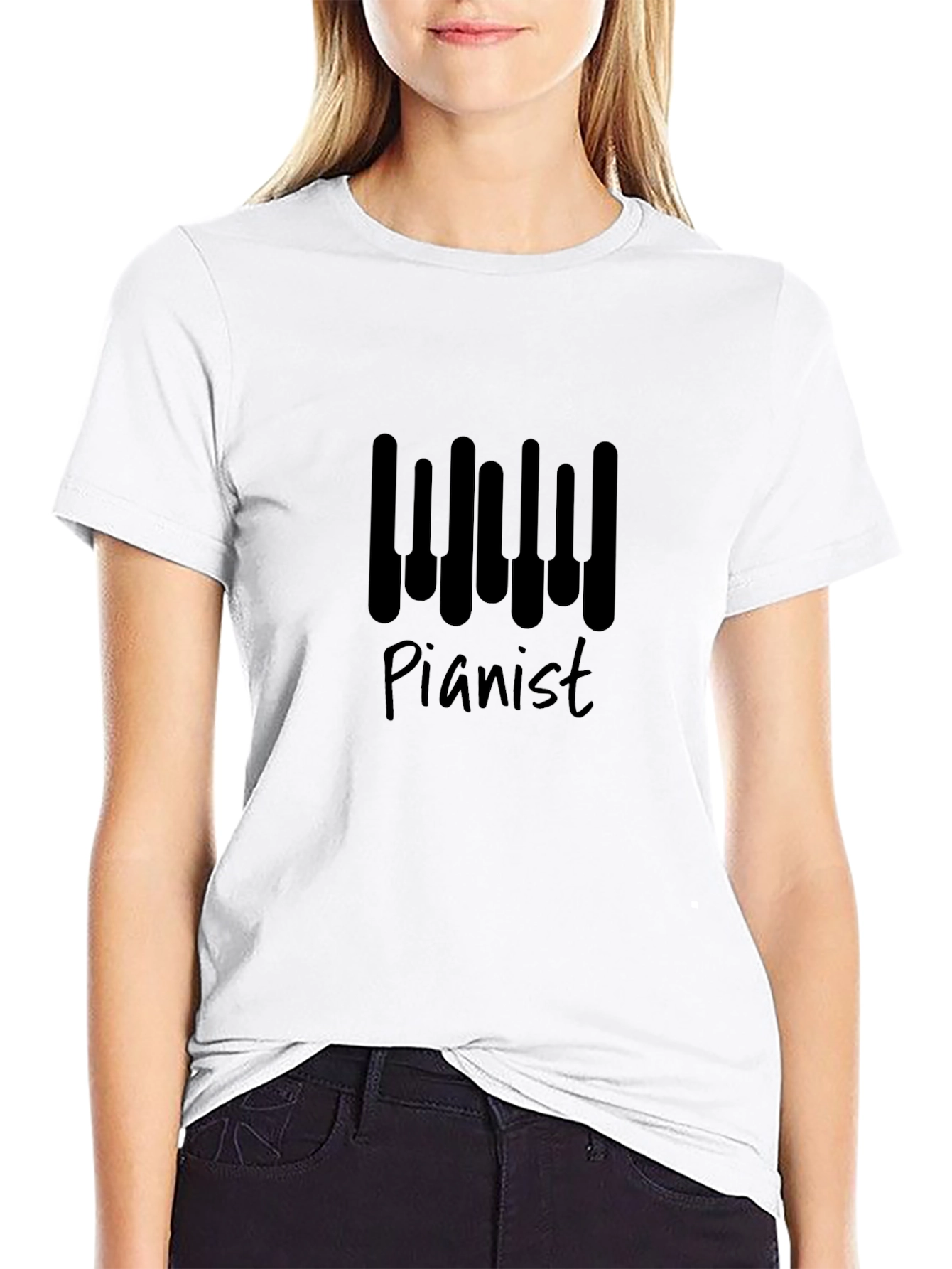 Pianist Keyboard T-Shirt - Music Lover Tee