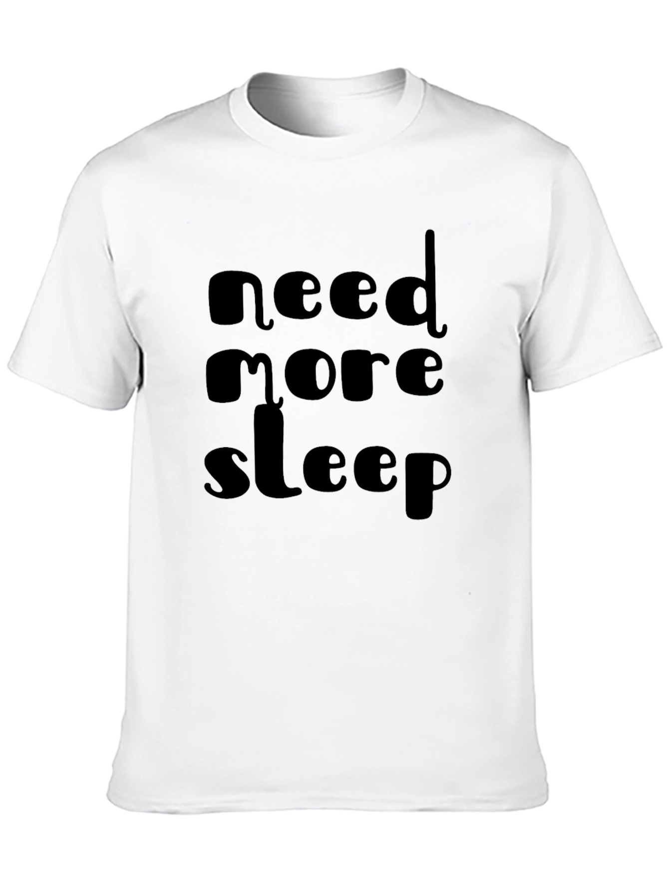Need More Sleep Black Graphic Tee