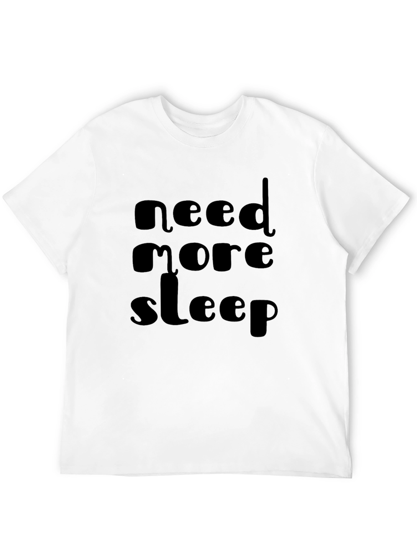 Need More Sleep Black Graphic Tee