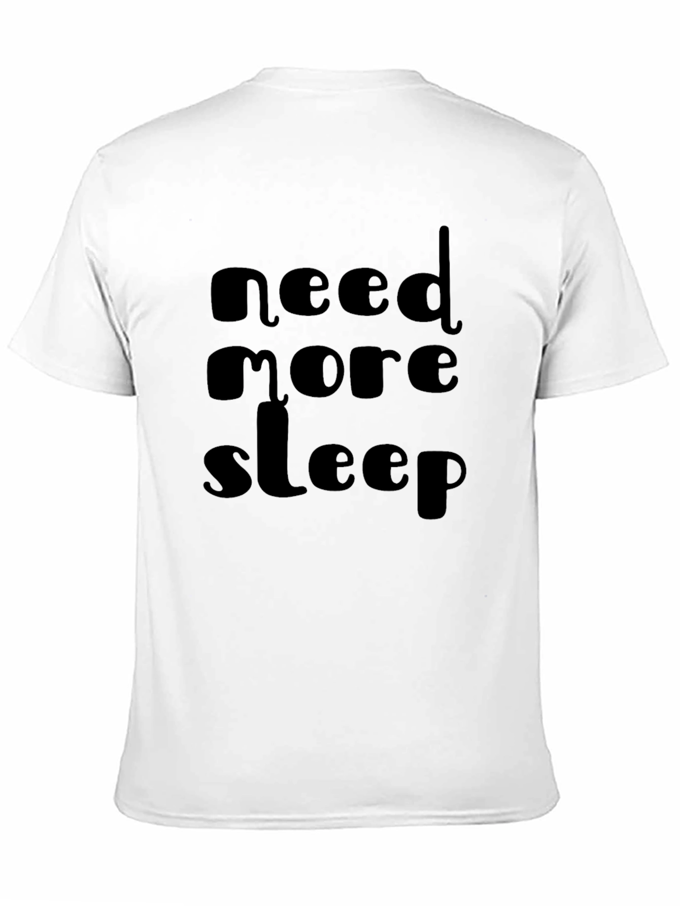 Need More Sleep Black Graphic Tee