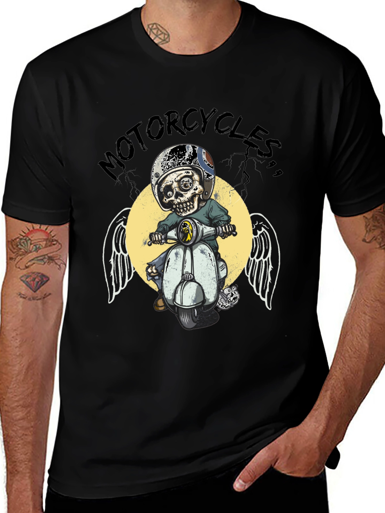 Motorcycle Skull T-Shirt