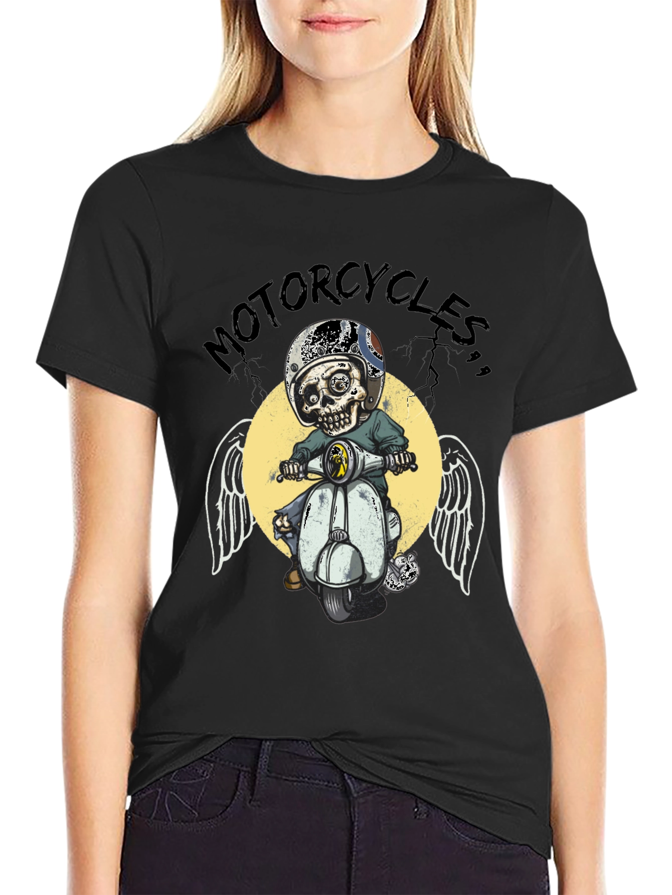Motorcycle Skull T-Shirt