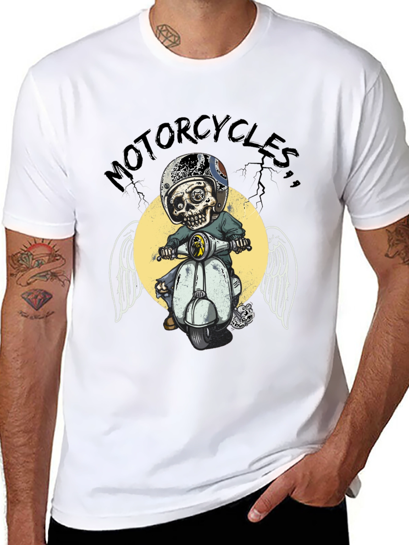 Motorcycle Skull T-Shirt