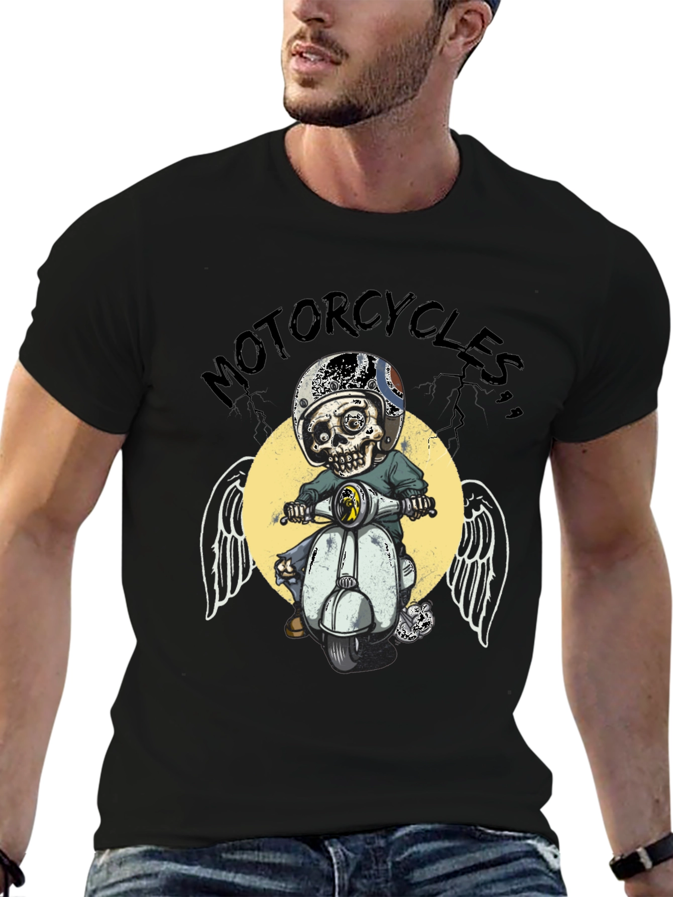 Motorcycle Skull T-Shirt