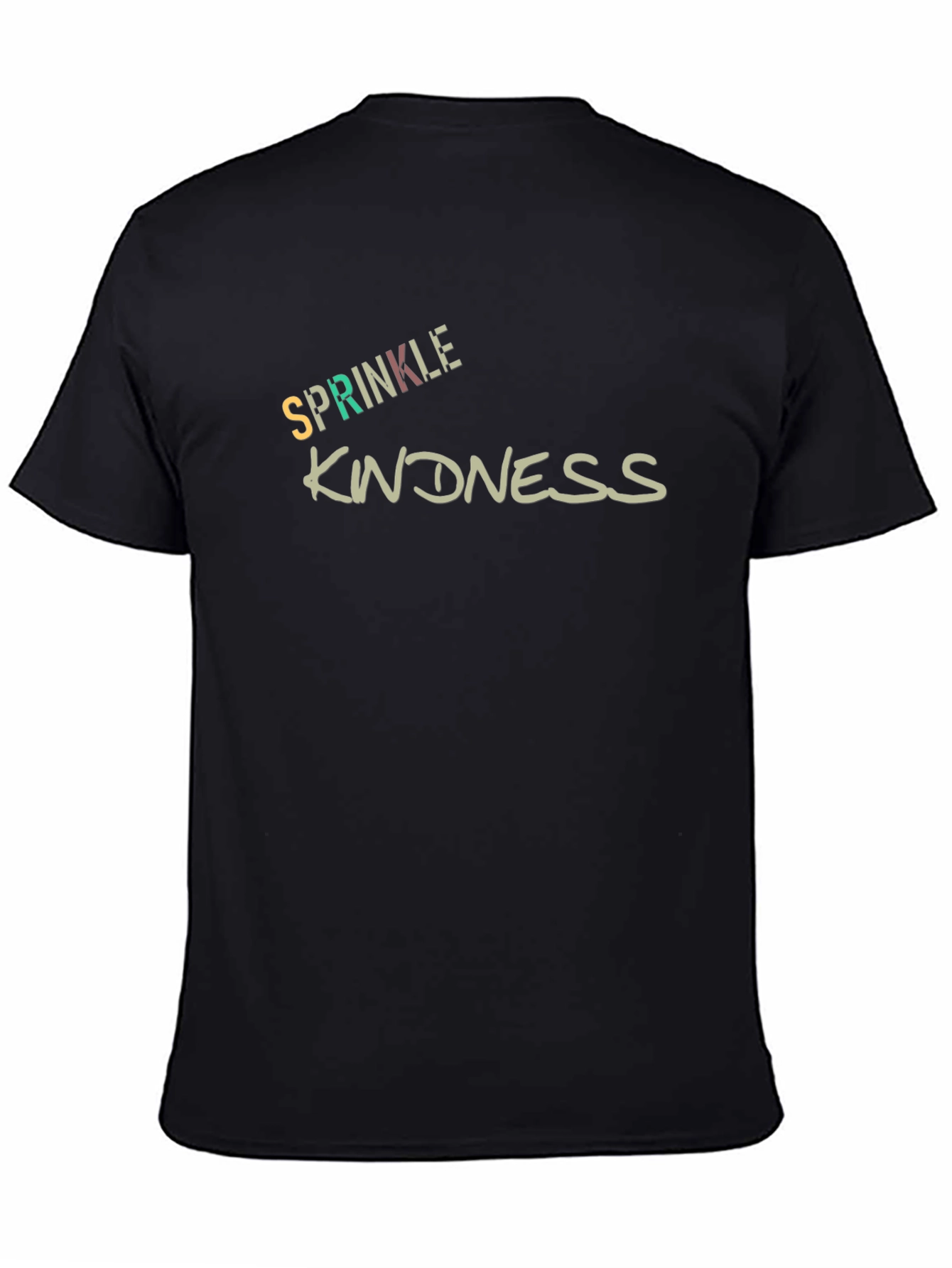 Sprinkle Kindness Graphic Black T-Shirt