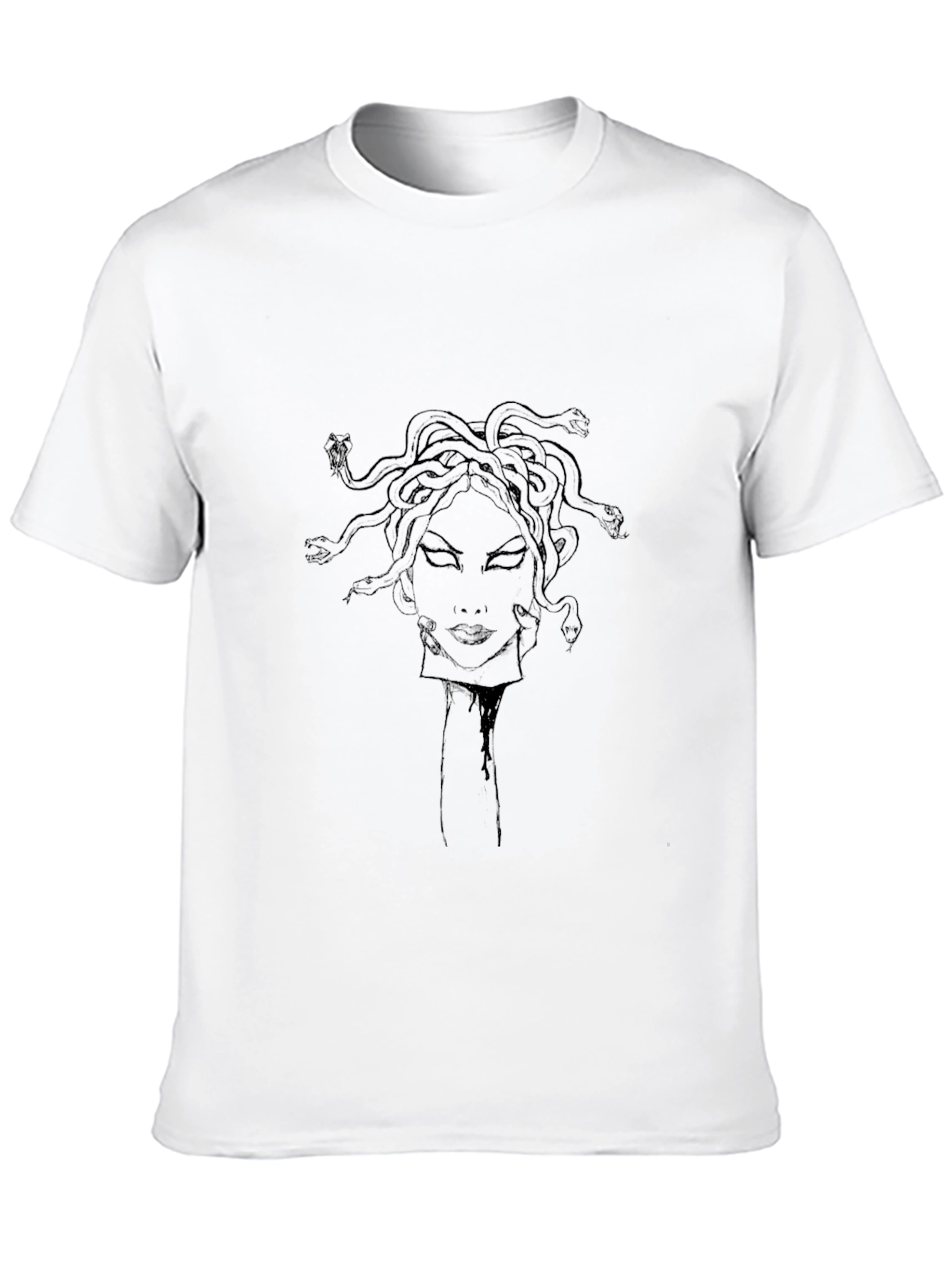 Medusa Graphic Tee - Black Cotton Blend