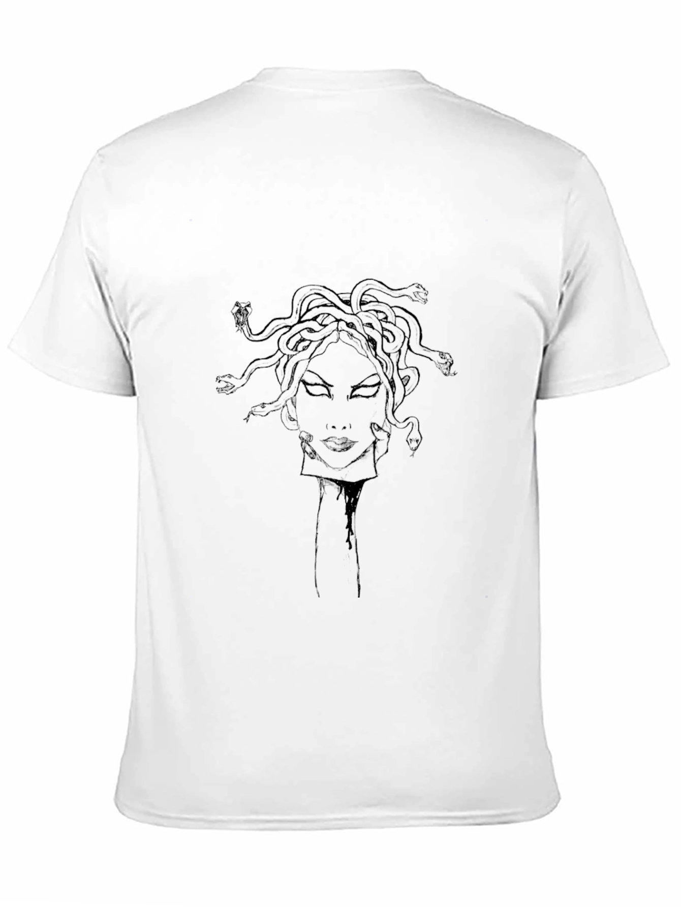Medusa Graphic Tee - Black Cotton Blend