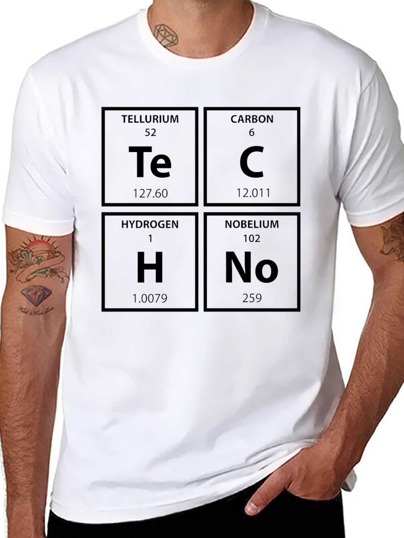 Tech Elements Graphic Tee - Black
